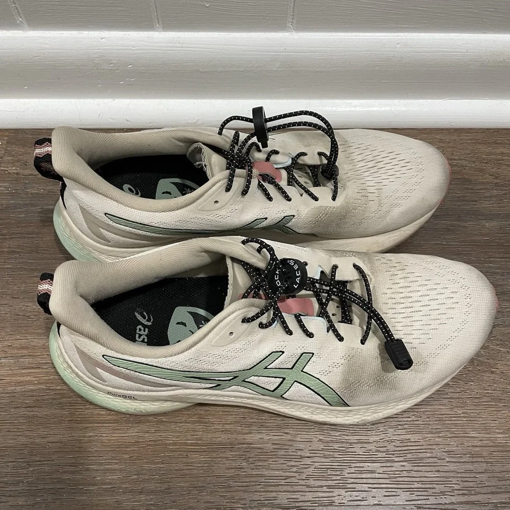 ASICS GT2000-12 Women's Sz 9.5 White Mint Running Trail